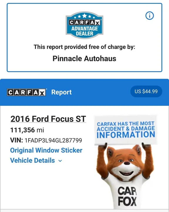 2016 Ford Focus ST 3rd Gen - Image 4 of 4
