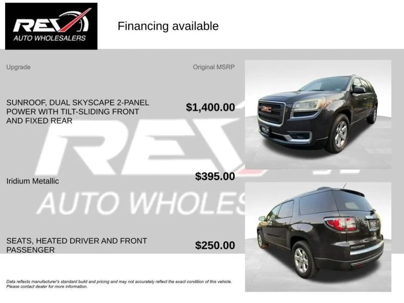 2016 GMC Acadia - Image 6 of 12