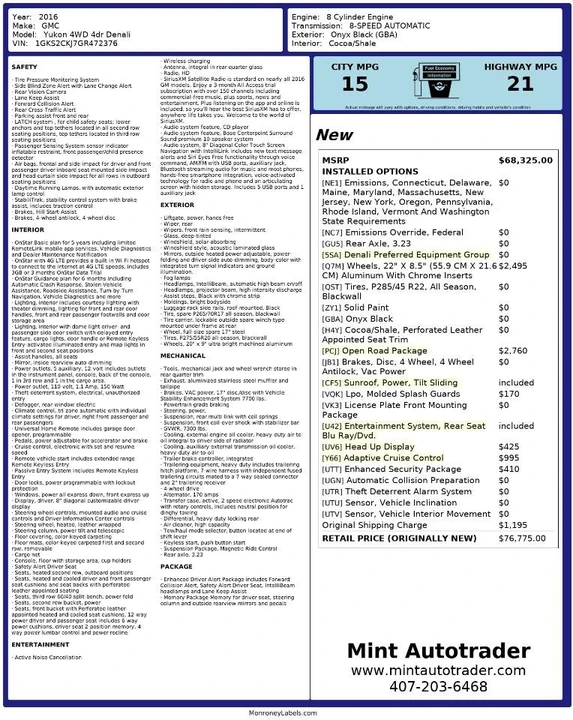 2016 GMC Yukon 4th Gen - Image 3 of 12