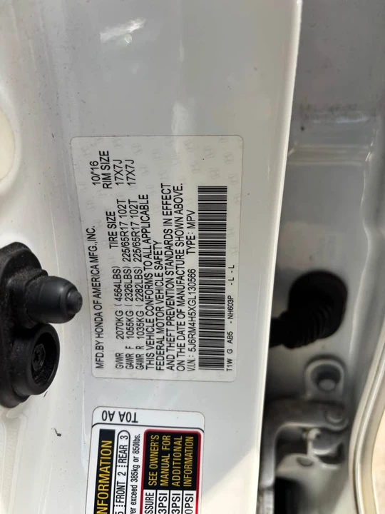 2016 Honda CR-V 4th Gen - Image 9 of 9