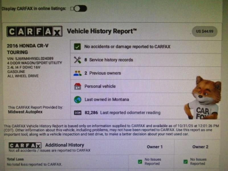 2016 Honda CR-V 4th Gen - Image 10 of 20