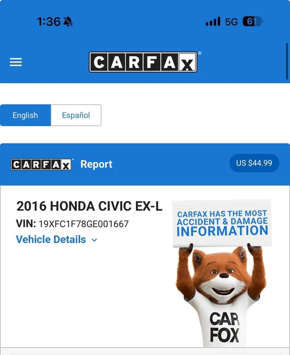 2016 Honda Civic 10th Gen - Image 16 of 16