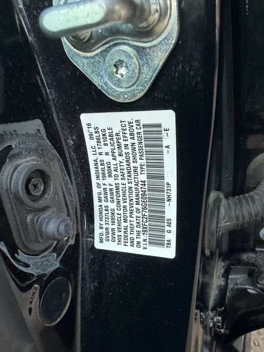 2016 Honda Civic 10th Gen - Image 17 of 17