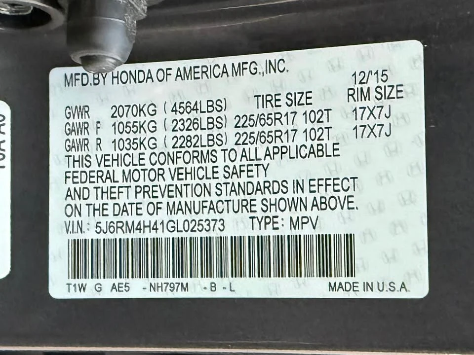 2016 Honda CR-V 4th Gen - Image 11 of 12