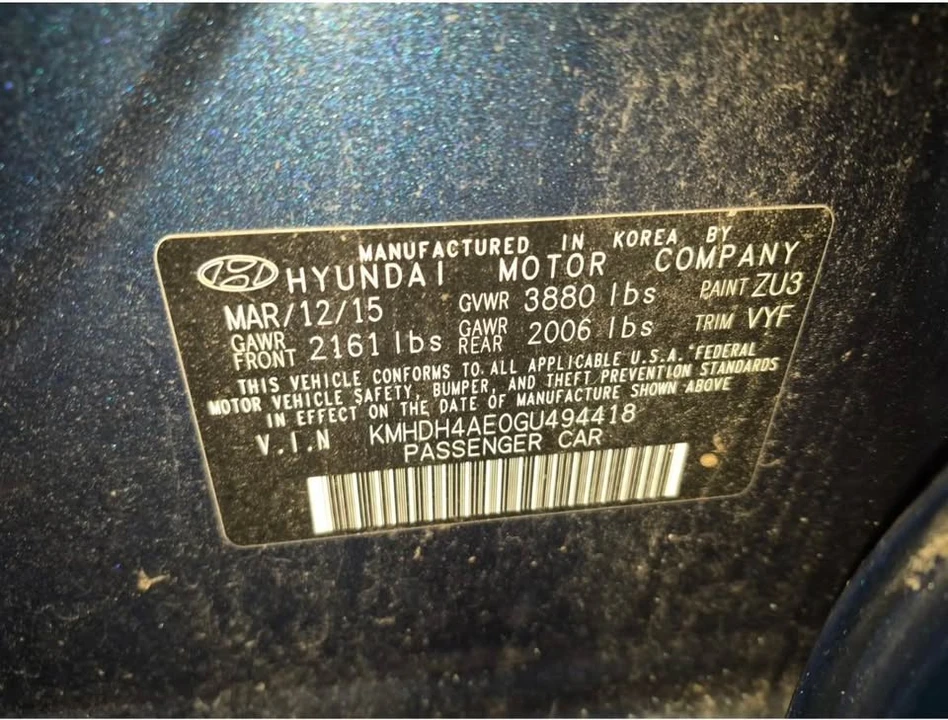 2016 Hyundai Elantra - Image 11 of 13