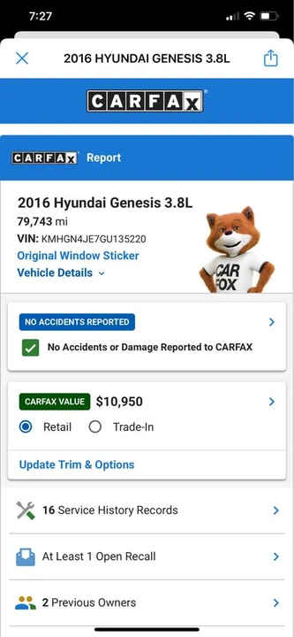 2016 Hyundai Genesis - Image 16 of 17