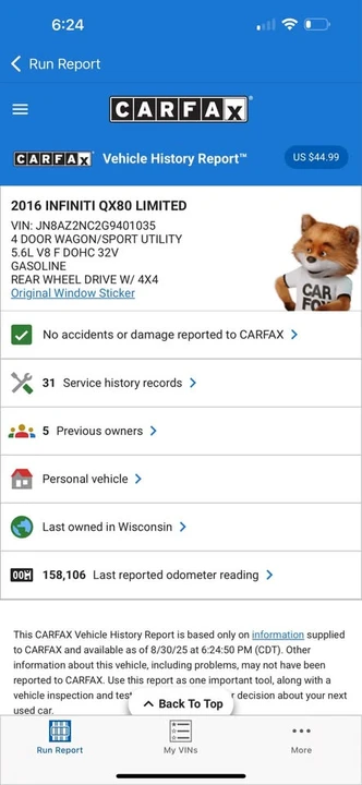 2016 Infiniti QX80 - Image 15 of 15