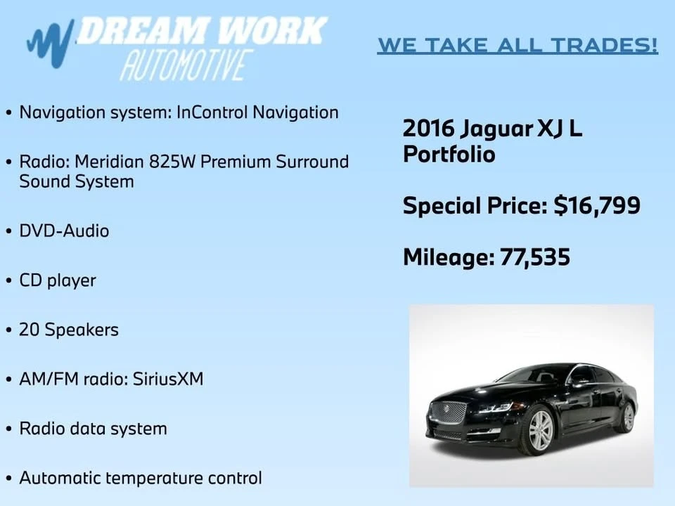2016 Jaguar X351 XJ - Image 2 of 20
