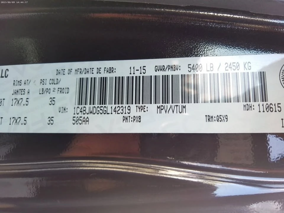 2016 Jeep JK Wrangler - Image 12 of 12