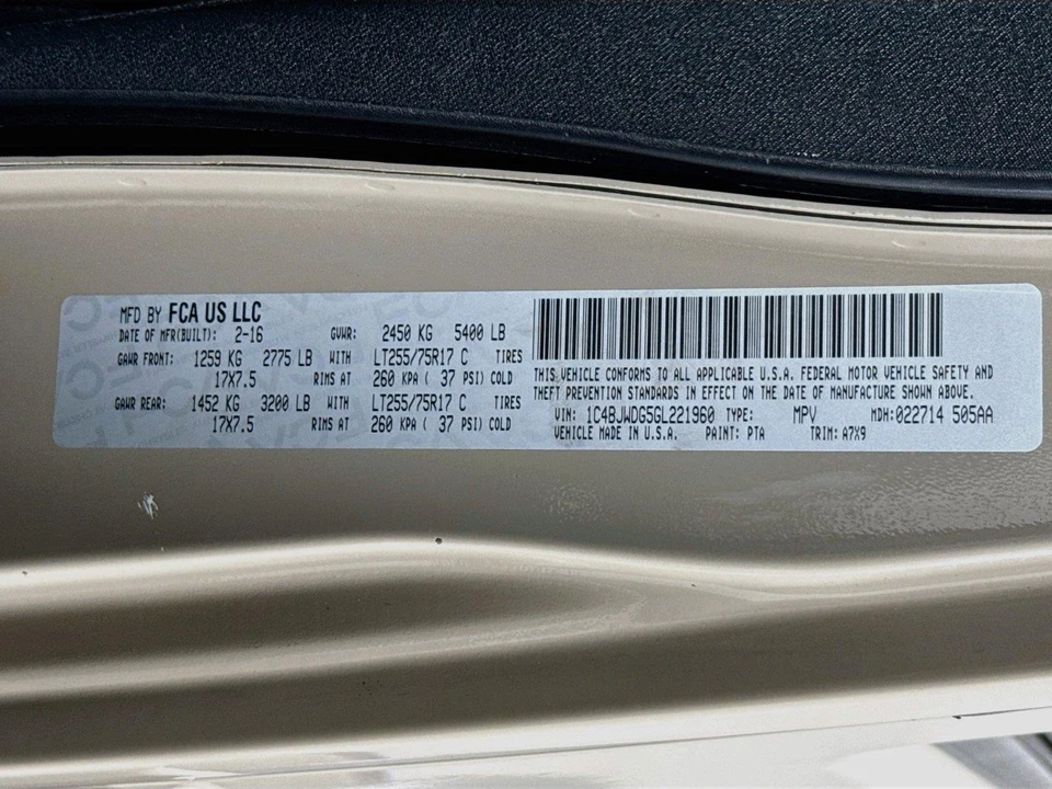 2016 Jeep JK Wrangler - Image 13 of 13