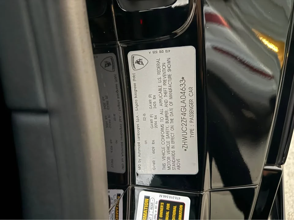 2016 Lamborghini Huracan LP580-2 - Image 11 of 11