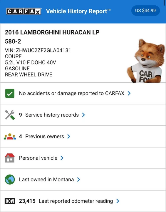 2016 Lamborghini Huracan LP580-2 - Image 16 of 17