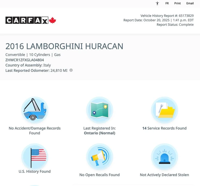 2016 Lamborghini Huracan LP610-4 - Image 3 of 20
