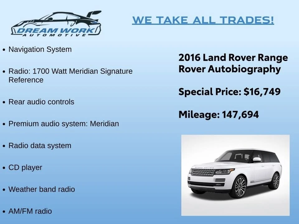 2016 Land Rover Range Rover L405 - Image 2 of 20