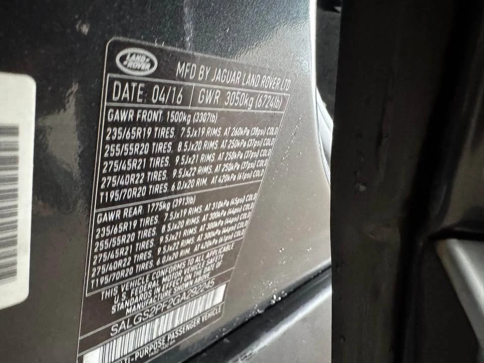 2016 Land Rover Range Rover L405 - Image 19 of 20