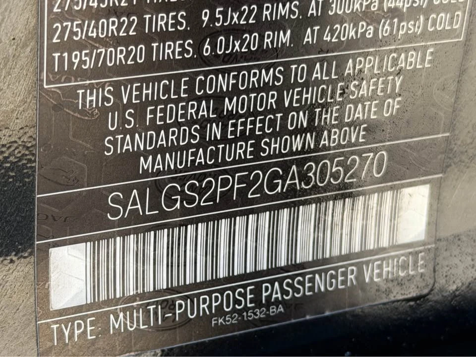 2016 Land Rover Range Rover L405 - Image 15 of 15