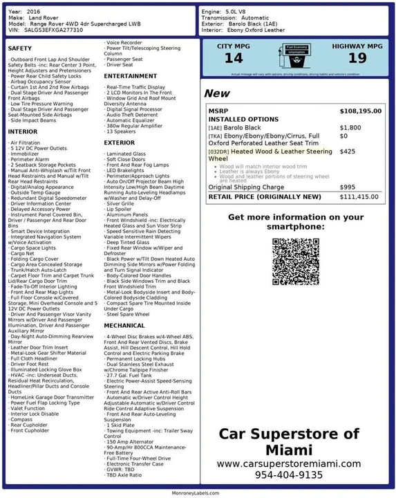 2016 Land Rover Range Rover L405 - Image 3 of 20