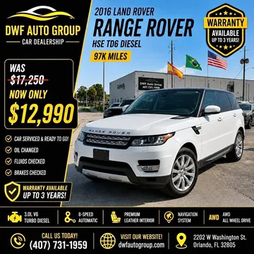 2016 Land Rover Range Rover Sport HSE Diesel