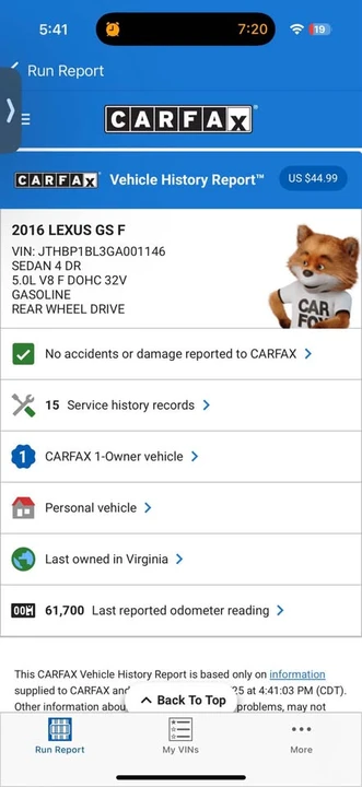 2016 Lexus GS F 4th Gen - Image 20 of 20