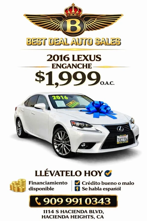 2016 Lexus IS 3rd Gen - Image 2 of 8