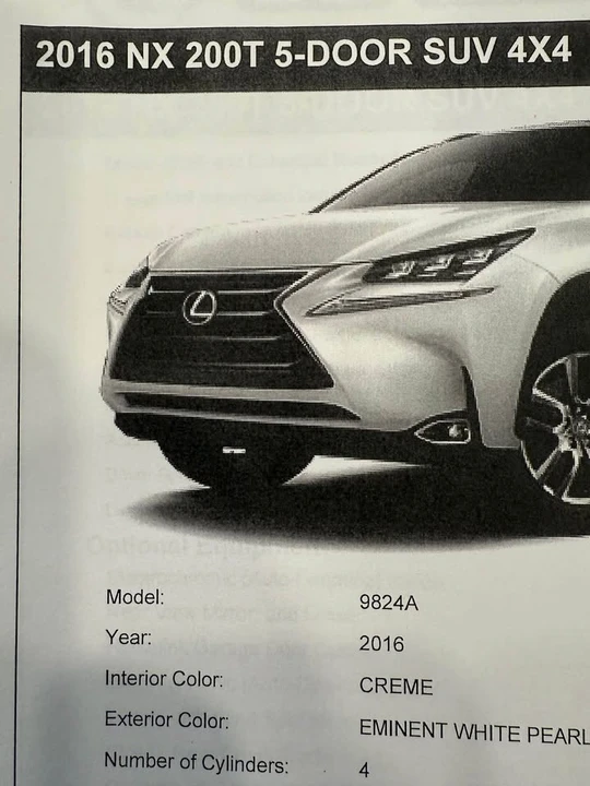 2016 Lexus NX 1st Gen - Image 2 of 8