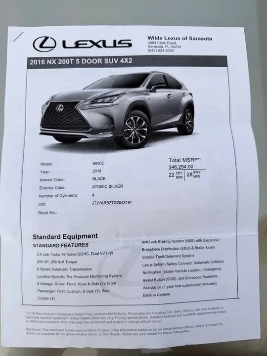 2016 Lexus NX 1st Gen - Image 19 of 20