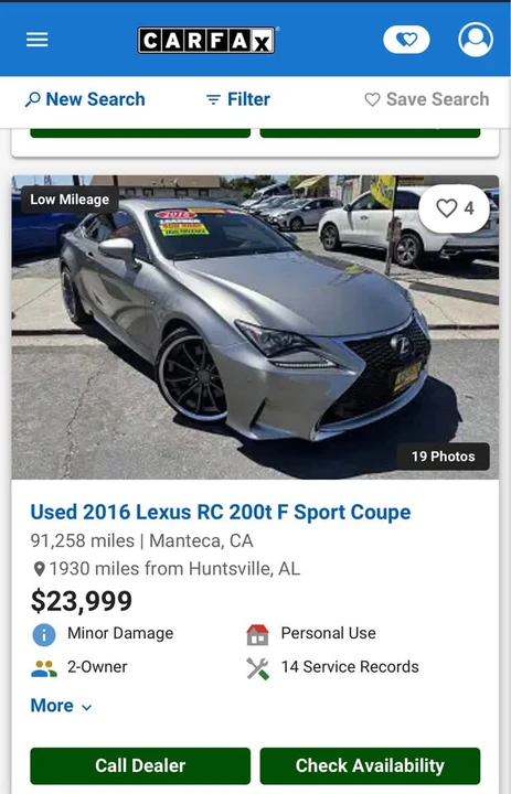 2016 Lexus RC - Image 8 of 10