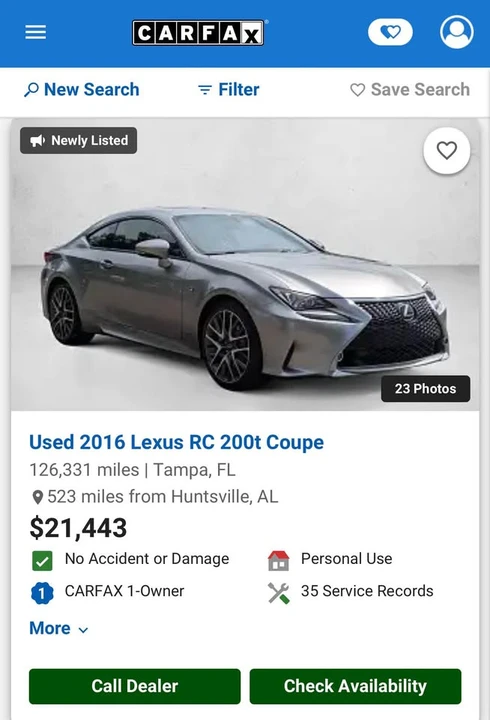 2016 Lexus RC - Image 5 of 10