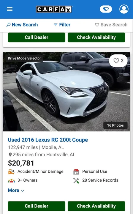 2016 Lexus RC - Image 7 of 10