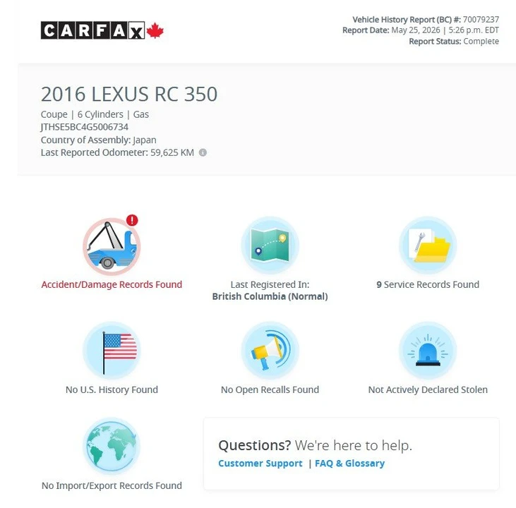 2016 Lexus RC - Image 19 of 20