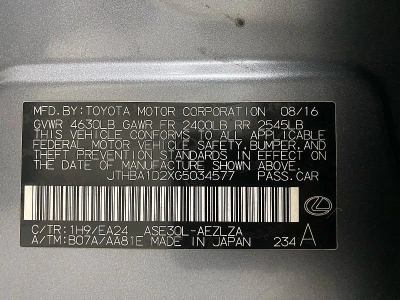 2016 Lexus IS 3rd Gen - Image 10 of 20