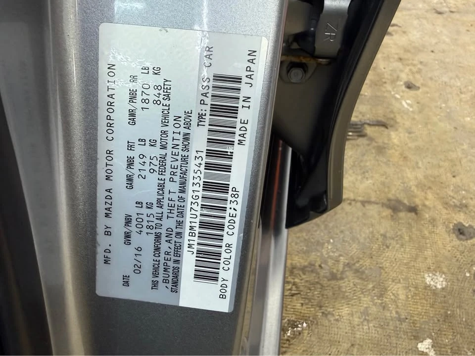 2016 Mazda Mazda 3 3rd Gen - Image 10 of 11