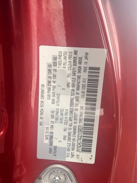 2016 Mazda ND MX-5 Miata - Image 14 of 14