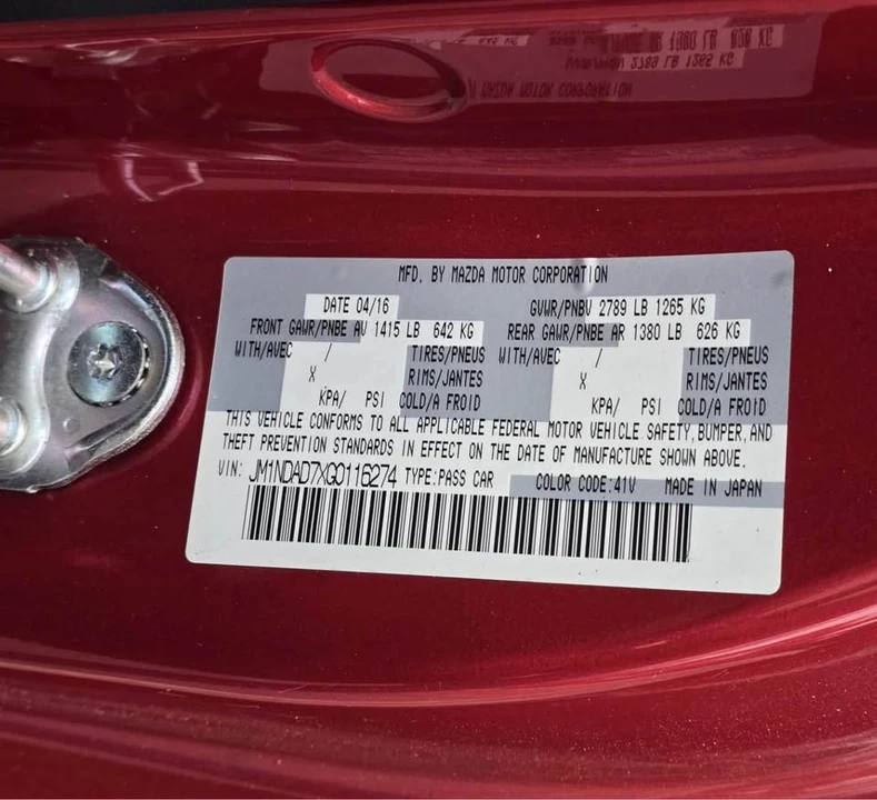 2016 Mazda ND MX-5 Miata - Image 12 of 18
