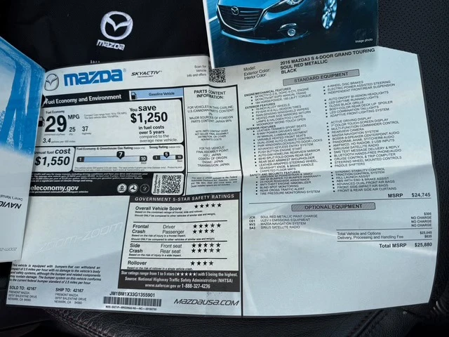 2016 Mazda Mazda 3 3rd Gen - Image 20 of 20