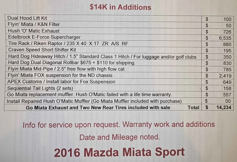 2016 Mazda ND MX-5 Miata - Image 11 of 12