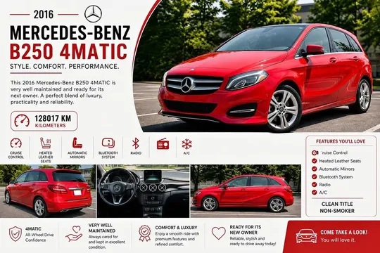 2016 Mercedes-Benz B250 4MATIC