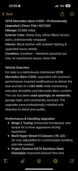2016 Mercedes-Benz W205 C-Class - Image 13 of 15