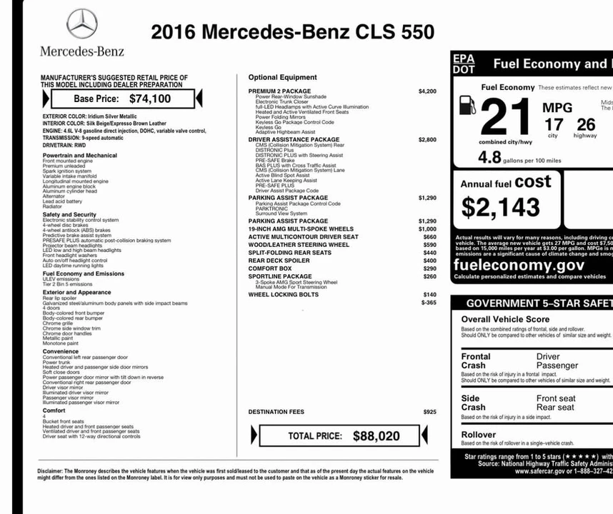 2016 Mercedes-Benz C218 CLS-Class - Image 18 of 19