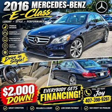 2016 Mercedes-Benz E-Class E 350 Sedan 4D