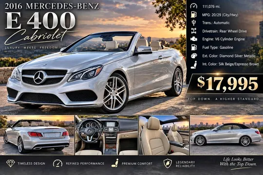 2016 Mercedes-Benz E 400 Cabriolet