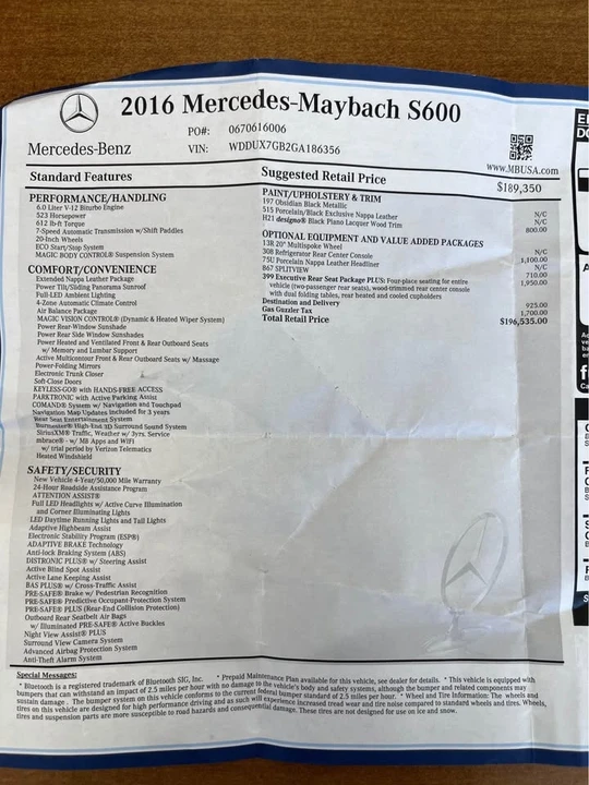 2016 Mercedes-Benz W222 S-Class - Image 20 of 20