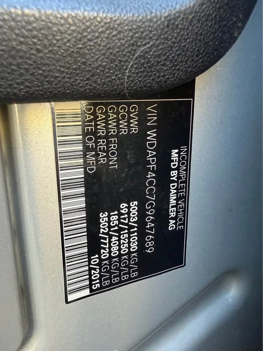 2016 Mercedes-Benz NCV3 Sprinter - Image 13 of 14