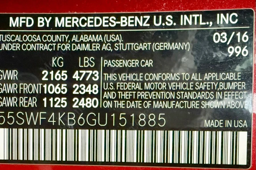 2016 Mercedes-Benz W205 C-Class - Image 19 of 19