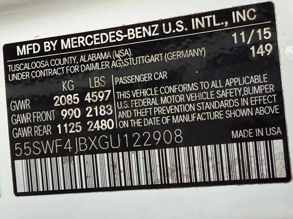 2016 Mercedes-Benz W205 C-Class - Image 4 of 18