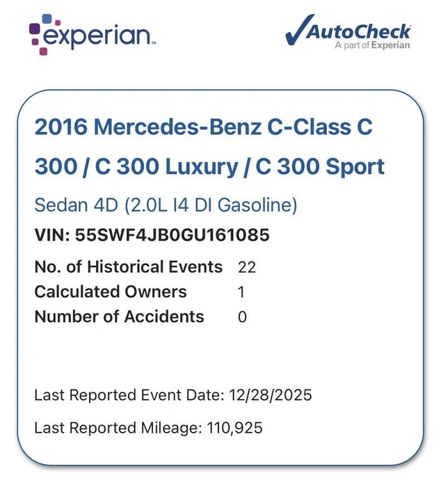 2016 Mercedes-Benz W205 C-Class - Image 2 of 20