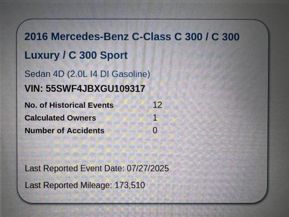 2016 Mercedes-Benz W205 C-Class - Image 2 of 20
