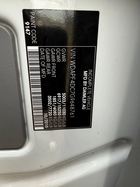 2016 Mercedes-Benz NCV3 Sprinter - Image 19 of 19