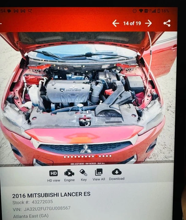 2016 Mitsubishi Lancer 10th Gen - Image 9 of 12