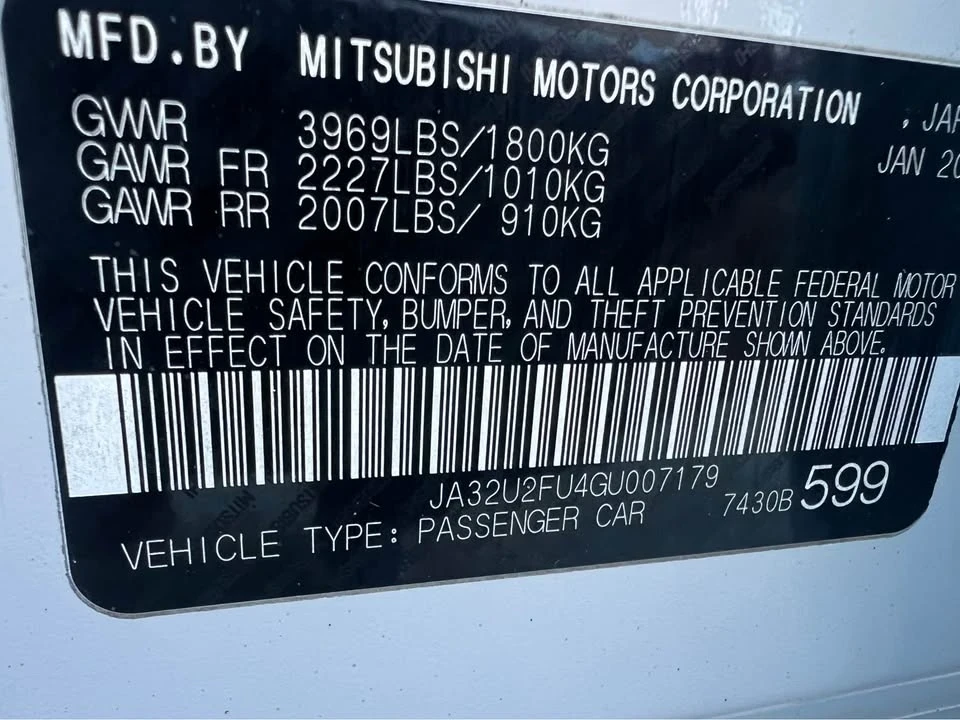 2016 Mitsubishi Lancer 10th Gen - Image 10 of 17